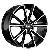 MAM, A5, 8x18 ET35 5x112 66,6, black front polished