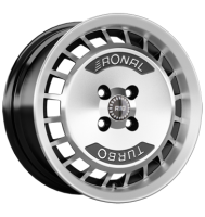 Ronal, R10 TURBO, 7x15 ET28 4x100 68, schwarz-frontkopiert